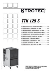 Trotec TTK 125 S Manuel D'utilisation