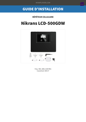 Nikrans LCD-500GDW Guide D'installation