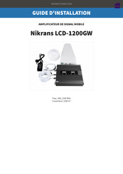 Nikrans LCD-1200GW Guide D'installation