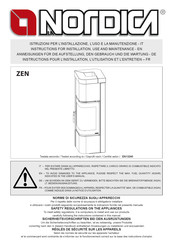 LA NORDICA ZEN Instructions Pour L'installation, L'utilisation Et L'entretien