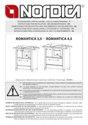 LA NORDICA ROMANTICA 3,5 Instructions Pour L'installation, L'utilisation Et L'entretien