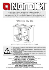 LA NORDICA TERMOROSA XXL-DSA Instructions Pour L'installation, L'utilisation Et L'entretien