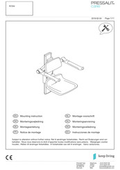 Pressalit PLUS R7334 Notice De Montage