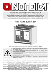 LA NORDICA ITALY TERMO BUILT IN DSA Instructions Pour L'installation, L'utilisation Et L'entretien