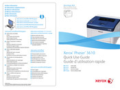 Xerox Phaser 3610 Guide D'utilisation Rapide