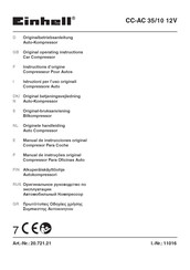 EINHELL CC-AC 35/10 12V Instructions D'origine