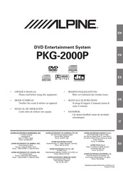 Alpine PKG-2000P Mode D'emploi