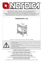 La Nordica TERMOISOTTA DSA Instructions Pour L'installation, L'utilisation Et L'entretien
