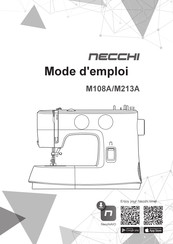 Necchi M108A Mode D'emploi