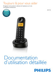 Philips D1153B/FR Documentation D'utilisation Détaillée