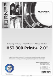 Hürner HST 300 aquatherm 2.0 Manuel Utilisateur