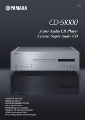 Yamaha CD-S1000 Mode D'emploi
