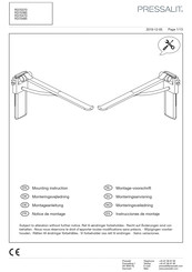 Pressalit R370370 Notice De Montage