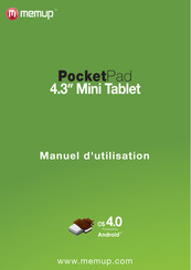 MEMUP PocketPad 4.3 Manuel D'utilisation