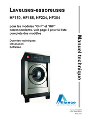 Alliance Laundry Systems HF185 Manuel Technique