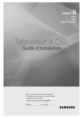 Samsung 477S Guide D'installation