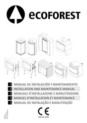 ECOFOREST GRANADA Manuel D'installation Et Maintenance