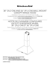 KitchenAid SEL0136216 Instructions D'installation Et Guide D'utilisation Et D'entretien