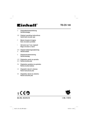 EINHELL TE-CS 165 Mode D'emploi D'origine
