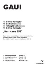 GAUI Hurricane 255 Notice D'emploi