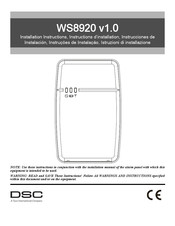 DSC WS8920 Instructions D'installation
