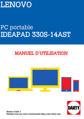 Lenovo ideapad 330S Série Guide De L'utilisateur