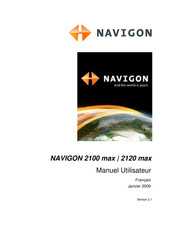 Navigon 2100 max Manuel Utilisateur