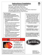 Kingsman HBZDV4232LP Instructions D'installation