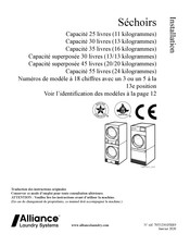 Alliance Laundry Systems 030 Série Traduction Des Instructions Originales