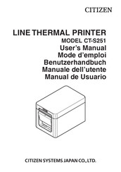 Citizen CT-S251 Mode D'emploi