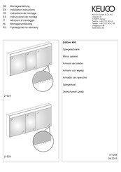 KEUCO Edition 400 21523 Instructions De Montage