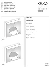 KEUCO Edition 400 21521 Instructions De Montage