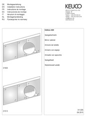 KEUCO Edition 400 21513 Instructions De Montage