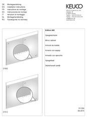 KEUCO Edition 400 21512 Instructions De Montage