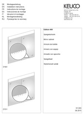 KEUCO Edition 400 21501 Instructions De Montage