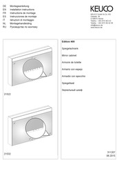 KEUCO Edition 400 21522 Instructions De Montage
