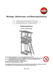 Weka 816.1001.00.00 Notice De Montage, D'utilisation Et D'entretien