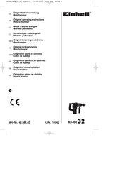 EINHELL RT-RH 32 Mode D'emploi D'origine