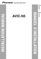 Pioneer AVIC-N5 Manuel D'installation