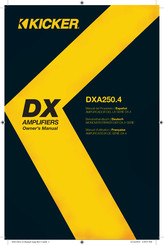 Kicker DXA250.4 Manuel D'utilisation