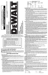 DeWalt DW898 Guide D'utilisation
