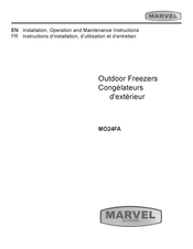 Marvel MO24FA Instructions D'installation, D'utilisation Et D'entretien