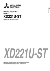 Mitsubishi Electric XD221U-ST Manuel D'utilisation
