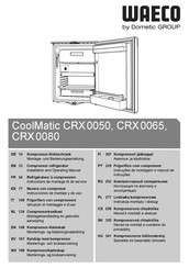 Dometic WAECO CoolMatic CRX0065 Instructions De Montage Et De Service