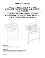 KitchenAid W10246118C Instructions D'installation