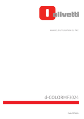 Olivetti d-COLORMF3024 Manuel D'utilisation
