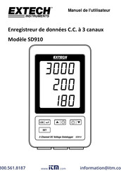 Extech Instruments SD910 Manuel De L'utilisateur