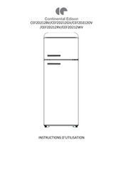 CONTINENTAL EDISON CEF2D212BV Instructions D'utilisation