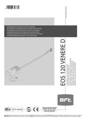 BFT EOS 120 VENERE D Instructions D'utilisation Et D'installation