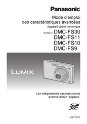 Panasonic Lumix DMC-FS30 Mode D'emploi
